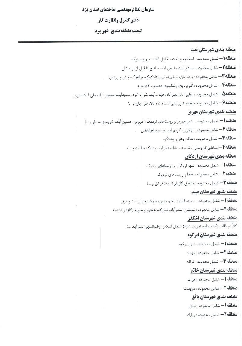منطقه بندي شهرستان ها-98